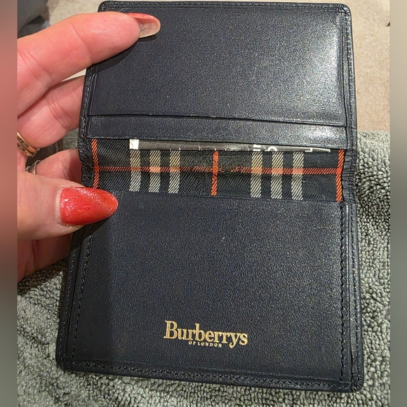 Burberrys with COA. Navy Blue card holder like new - Picture 1 of 7